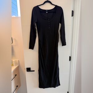 Old Navy Maternity Long Sleeve Henley Midi Dress Size M